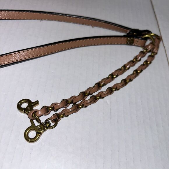 Elliot Lucca Brown Tan Leather Crossbody Bag Purse Zip Top removable Strap - Picture 6 of 16